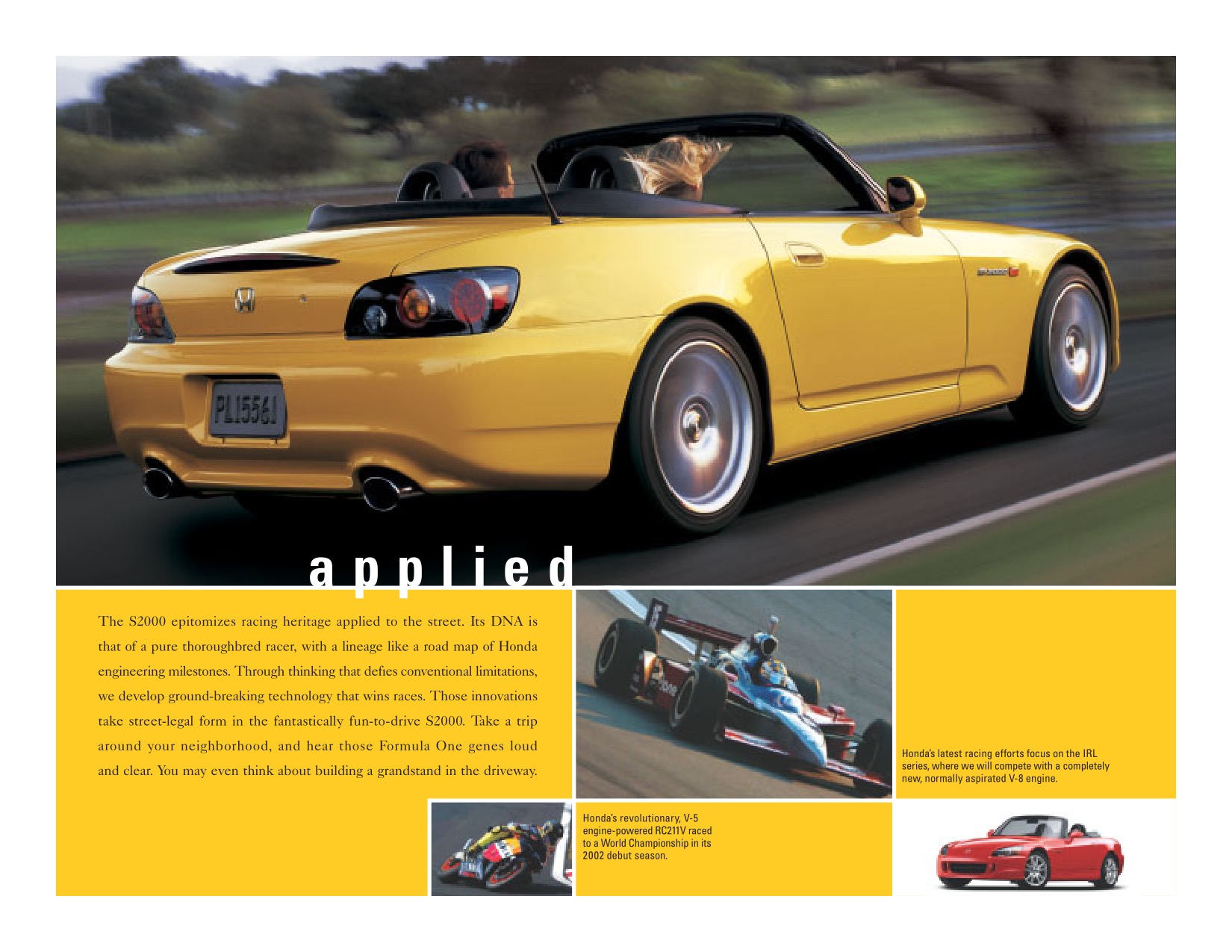 2004 Honda S2000 Brochure Page 2